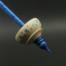 Load image into Gallery viewer, Tibetan style spindle in holly and hand dyed curly maple