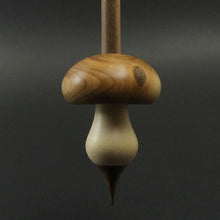 Load image into Gallery viewer, Mushroom support spindle in yew, holly, and walnut