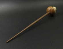 Load image into Gallery viewer, Mushroom support spindle in yew, holly, and walnut