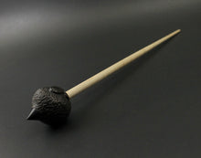 Load image into Gallery viewer, Sheep support spindle in African blackwood and curly maple