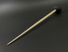 Load image into Gallery viewer, Sheep support spindle in African blackwood and curly maple