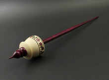 Load image into Gallery viewer, Teacup spindle in holly and hand dyed curly maple