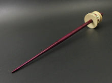 Load image into Gallery viewer, Teacup spindle in holly and hand dyed curly maple