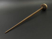 Load image into Gallery viewer, Acorn support spindle in curly maple and walnut (<font color="red"<b>RESERVED</b></font> for Merri)