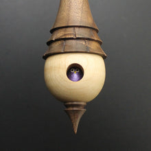 Load image into Gallery viewer, Birdhouse spindle in curly maple and walnut