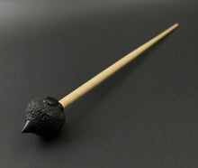 Load image into Gallery viewer, Sheep support spindle in African blackwood and curly maple