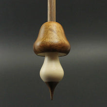 Load image into Gallery viewer, Mushroom support spindle in amboyna, holly, and walnut