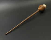 Load image into Gallery viewer, Mushroom support spindle in amboyna, holly, and walnut