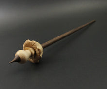 Load image into Gallery viewer, Mushroom support spindle in maple and walnut