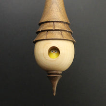 Load image into Gallery viewer, Birdhouse spindle in curly maple and walnut