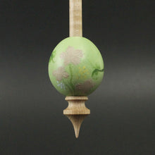 Load image into Gallery viewer, Egg bead spindle in maple and curly maple