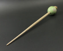Load image into Gallery viewer, Egg bead spindle in maple and curly maple