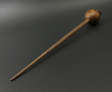 Load image into Gallery viewer, Egg bead spindle in thuya burl and walnut