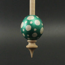 Load image into Gallery viewer, Egg bead spindle in maple and curly maple
