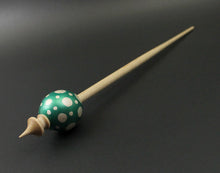 Load image into Gallery viewer, Egg bead spindle in maple and curly maple
