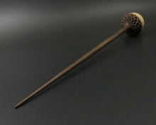 Load image into Gallery viewer, Acorn support spindle in curly maple and walnut