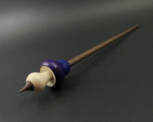Load image into Gallery viewer, Mushroom support spindle in hand dyed birdseye maple, holly, and walnut