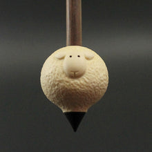 Load image into Gallery viewer, Sheep support spindle in holly and walnut