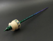 Load image into Gallery viewer, Teacup spindle in holly and hand dyed curly maple