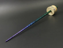 Load image into Gallery viewer, Teacup spindle in holly and hand dyed curly maple