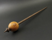 Load image into Gallery viewer, Egg bead spindle in yew and walnut