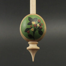 Load image into Gallery viewer, Egg bead spindle in maple and curly maple