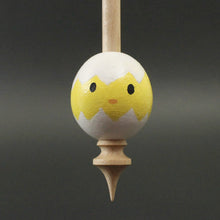 Load image into Gallery viewer, Egg bead spindle in maple and curly maple