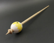 Load image into Gallery viewer, Egg bead spindle in maple and curly maple