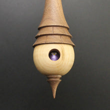 Load image into Gallery viewer, Birdhouse spindle in curly maple and walnut