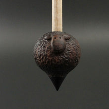 Load image into Gallery viewer, Sheep support spindle in East Indian rosewood and curly maple