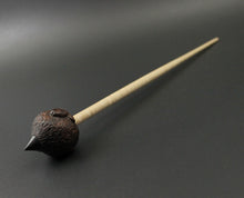 Load image into Gallery viewer, Sheep support spindle in East Indian rosewood and curly maple