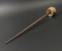 Load image into Gallery viewer, Cauldron spindle in maple burl and walnut