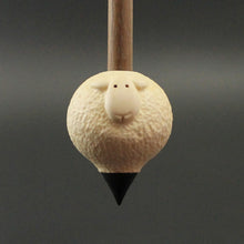 Load image into Gallery viewer, Sheep support spindle in holly and walnut