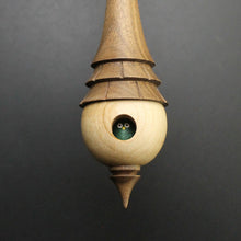 Load image into Gallery viewer, Birdhouse spindle in curly maple and walnut
