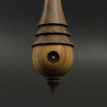 Load image into Gallery viewer, Wee folk spindle in canarywood and walnut