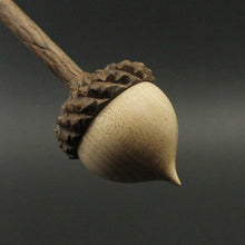 Load image into Gallery viewer, Acorn support spindle in maple and walnut