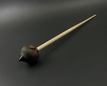 Load image into Gallery viewer, Sheep support spindle in walnut and curly maple