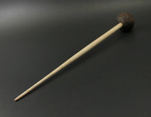 Load image into Gallery viewer, Sheep support spindle in walnut and curly maple