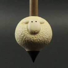 Load image into Gallery viewer, Sheep support spindle in holly and walnut
