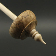 Load image into Gallery viewer, Tibetan style spindle in maple burl and curly maple