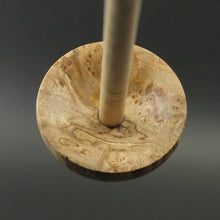 Load image into Gallery viewer, Tibetan style spindle in maple burl and curly maple