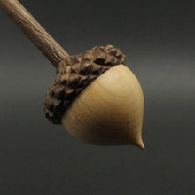 Load image into Gallery viewer, Acorn support spindle in maple and walnut