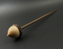 Load image into Gallery viewer, Acorn support spindle in maple and walnut