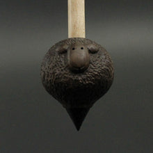 Load image into Gallery viewer, Sheep support spindle in walnut and curly maple