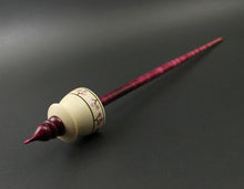 Load image into Gallery viewer, Teacup spindle in holly and hand dyed curly maple