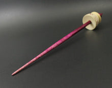 Load image into Gallery viewer, Teacup spindle in holly and hand dyed curly maple