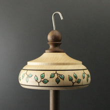 Load image into Gallery viewer, Drop spindle in curly maple and walnut