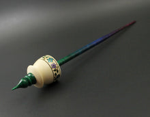 Load image into Gallery viewer, Teacup spindle in holly and hand dyed curly maple