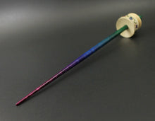 Load image into Gallery viewer, Teacup spindle in holly and hand dyed curly maple