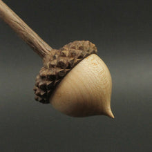 Load image into Gallery viewer, Acorn support spindle in maple and walnut